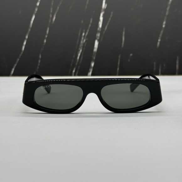 NEW GG1771S 001 GUCCI BLACK GREY GEOMETRIC WOMEN GUCCI SUNGLASSES - Picture 4 of 13